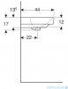 Geberit Smyle Square Umywalka 55x44cm 500.259.01.1